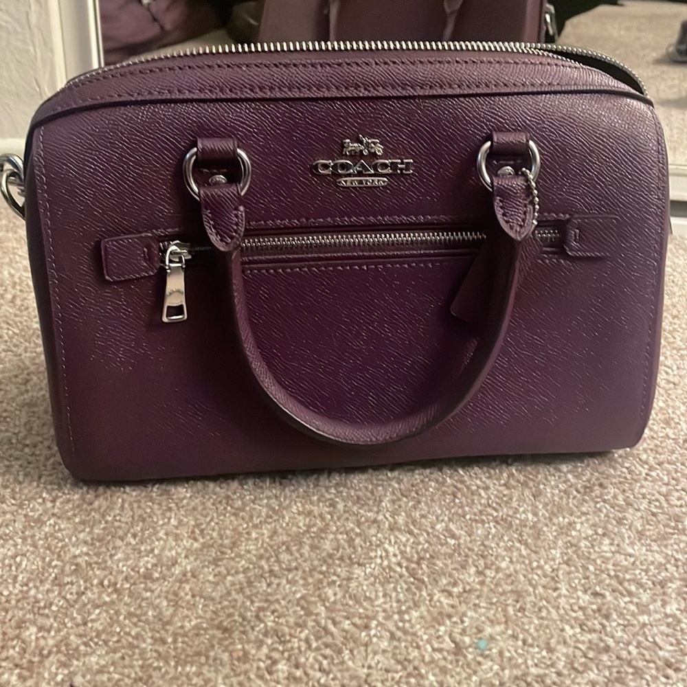 Coach Dark Purple Crossbody or Handle Bag